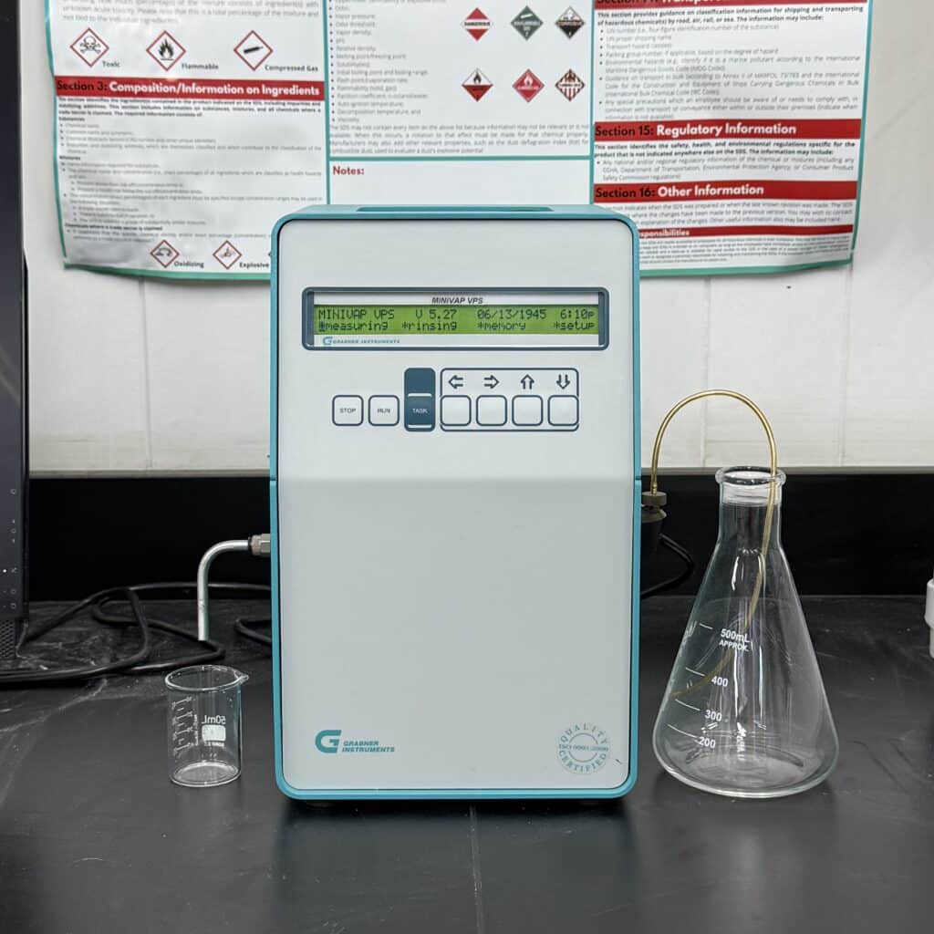 Vapor Pressure Test