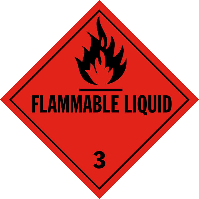 1991 United States Hazmat Label Flammable Liquid 1991 United States Hazmat Label Flammable Liquid