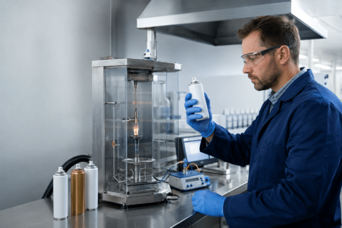 Aerosol Testing Services Understand aerosol heat-of-combustion, ignition-distance, enclosed-space,
